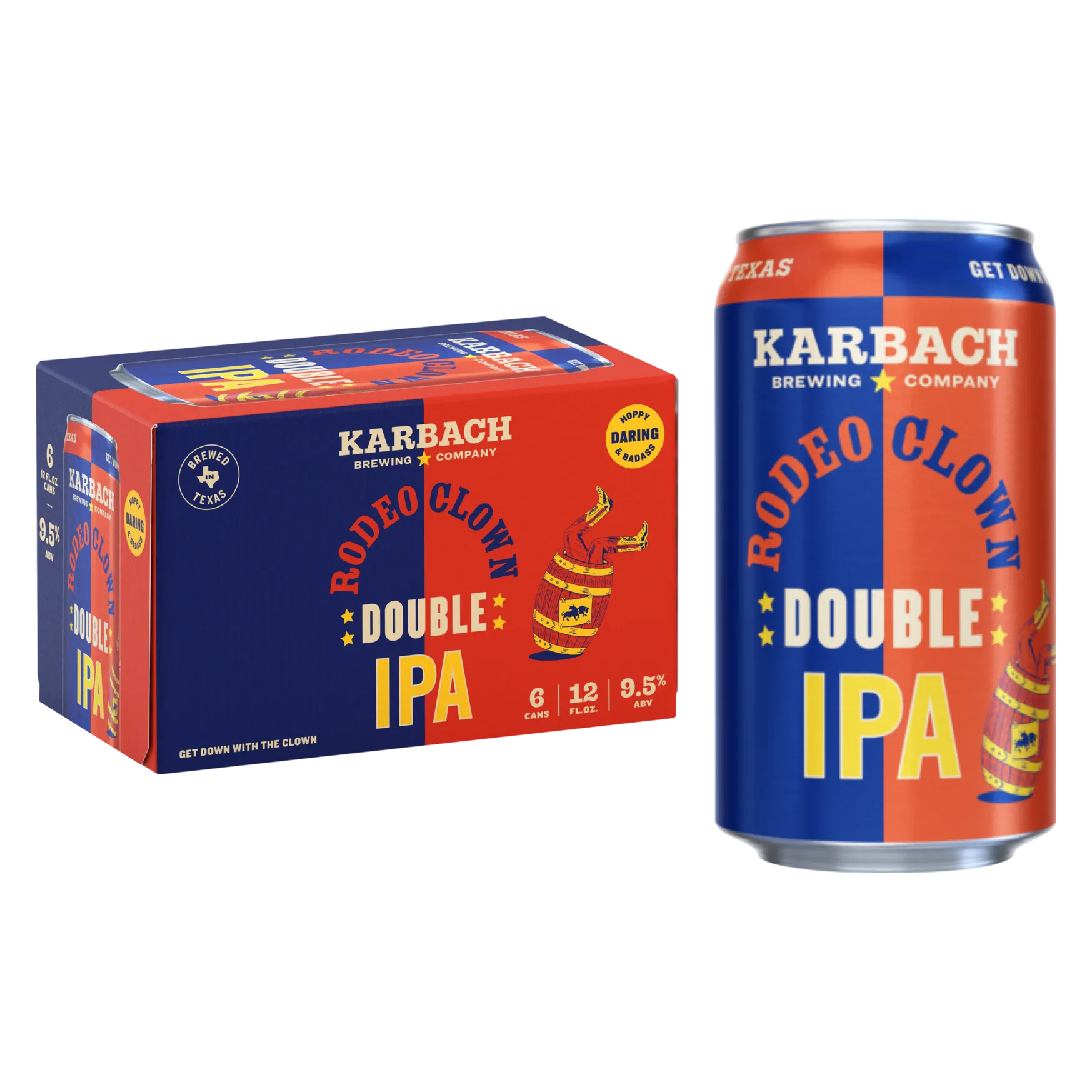 Karbach Rodeo Clown Double IPA 6pk Can 9.5% ABV