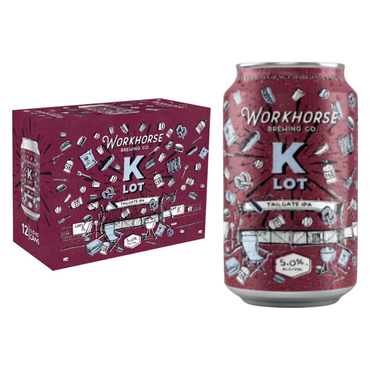 Workhorse K Lot IPA 12pk Can 5% ABV
