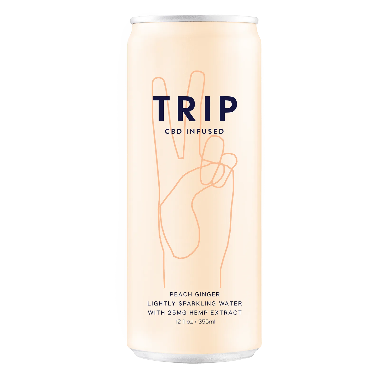 TRIP 25mg CBD Infused Peach Ginger Drink Can