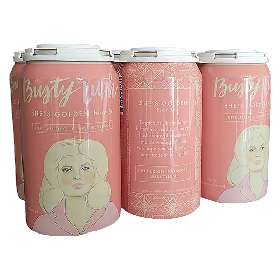 Busty Lush She's Golden Blonde Ale Non-Alcoholic (6PKC 12 OZ)