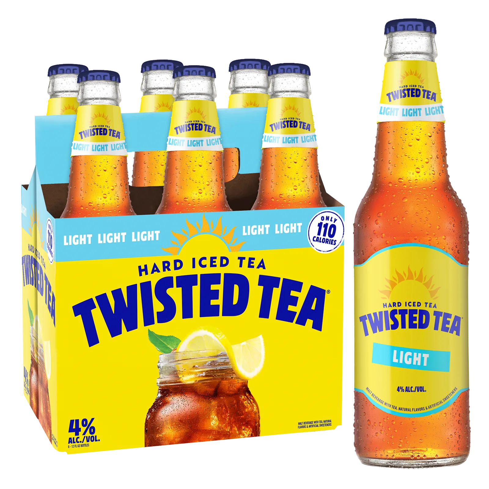 Twisted Tea Light 6pk 12oz Btl 5.0% ABV