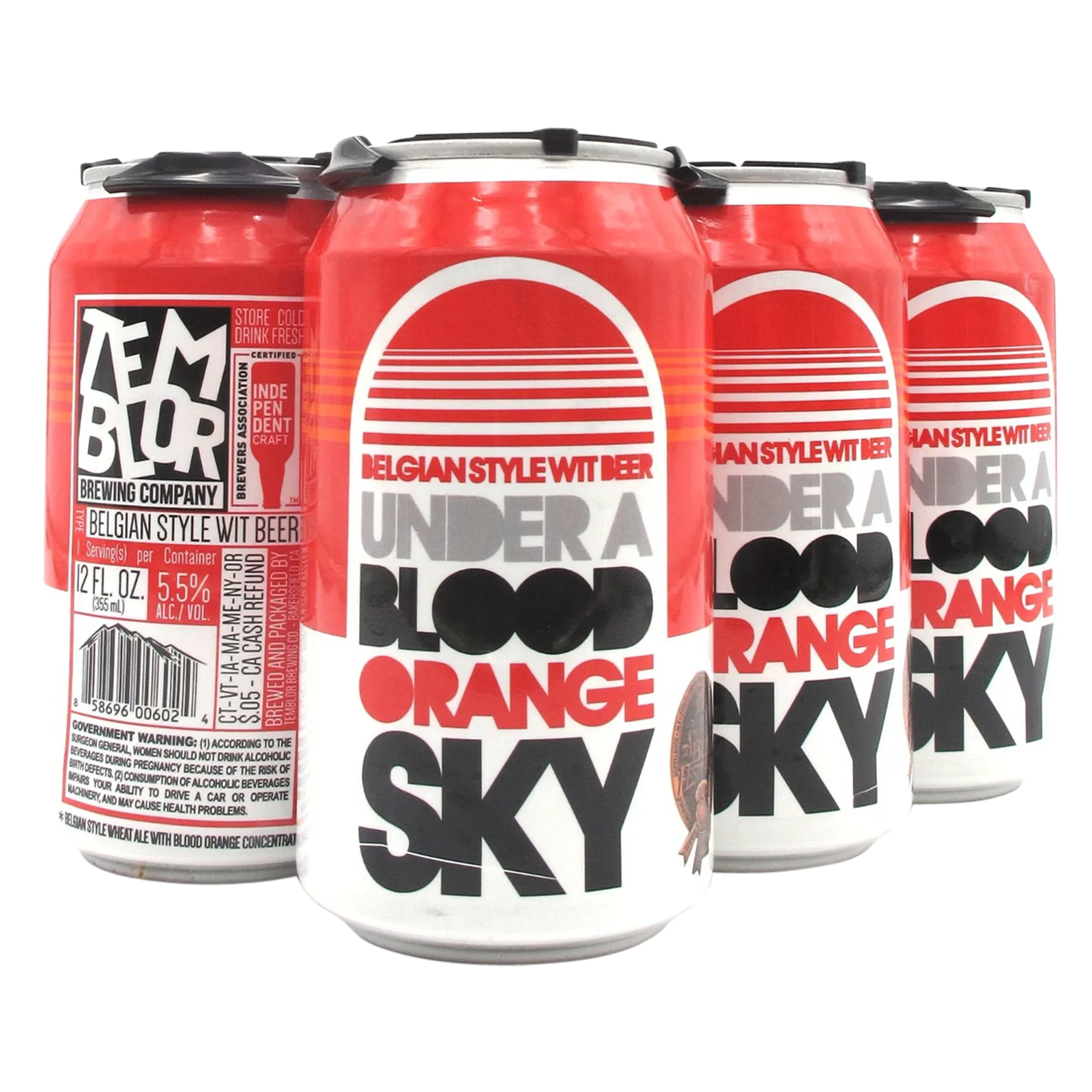 Temblor Brewing Under A Blood Orange Sky 6pk Can
