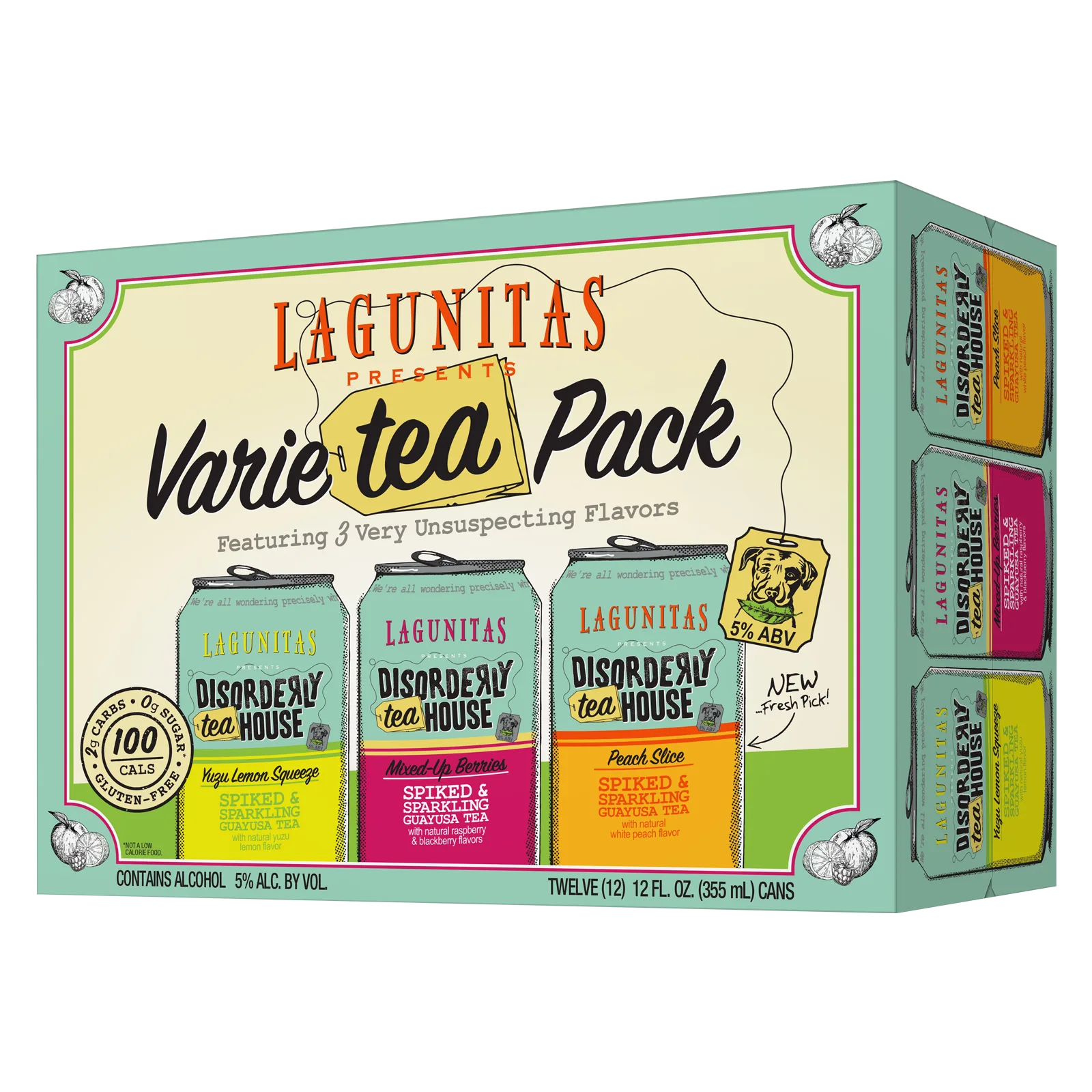 Lagunitas Disorderly Tea Varie-Tea Pack 12pk 12oz Can 5% ABV