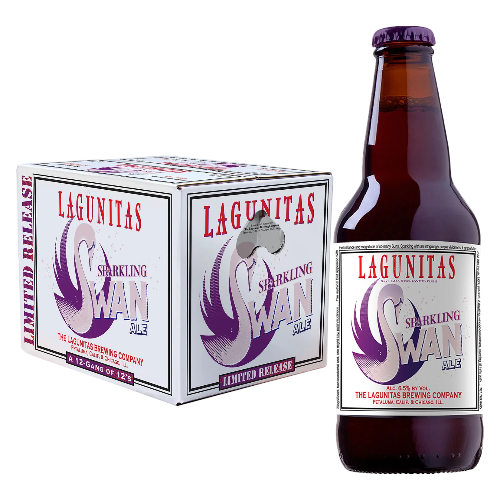Lagunitas Sparkling Swan 12 Pack Bottles