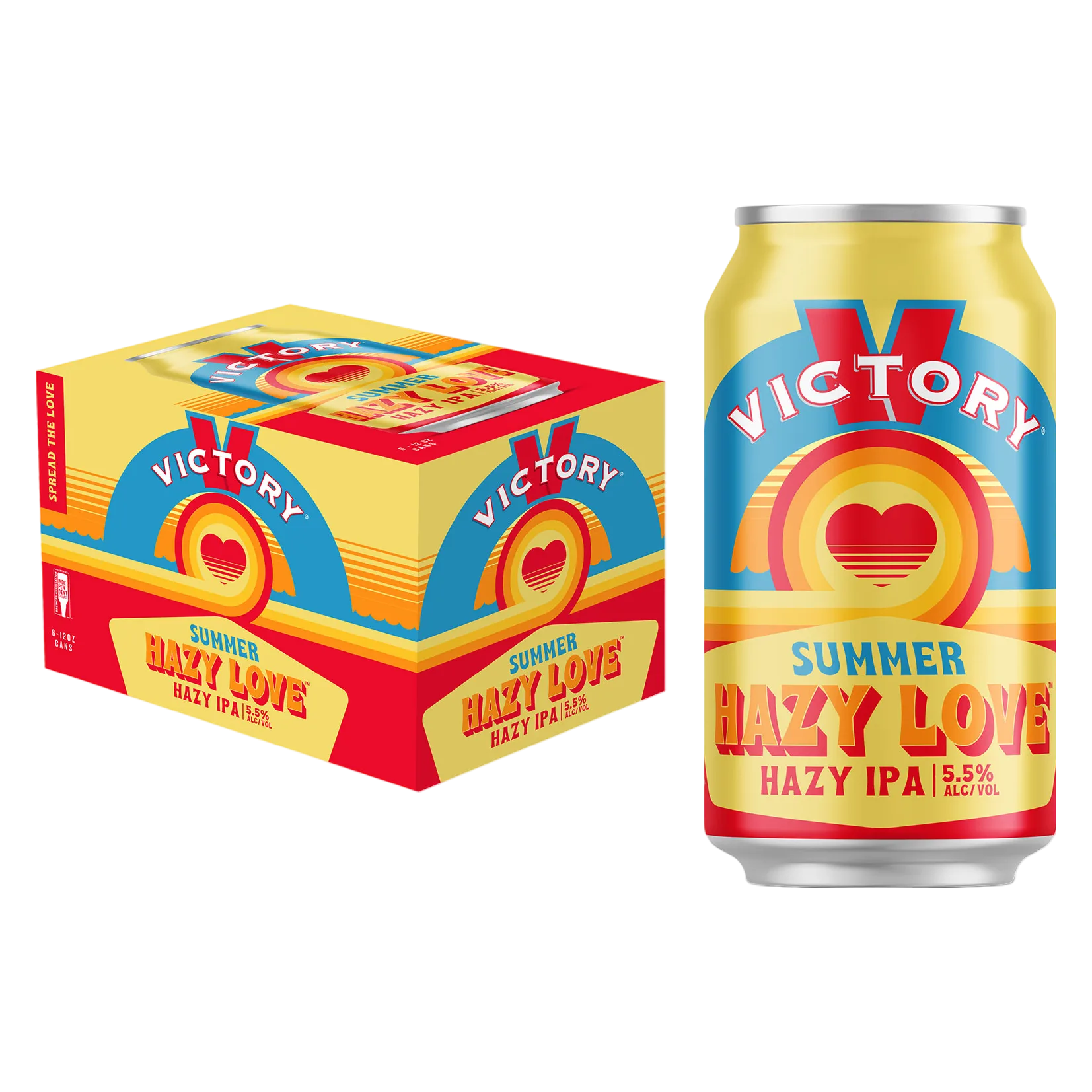 Victory Summer Hazy Love IPA 6pk Can 5.5% ABV