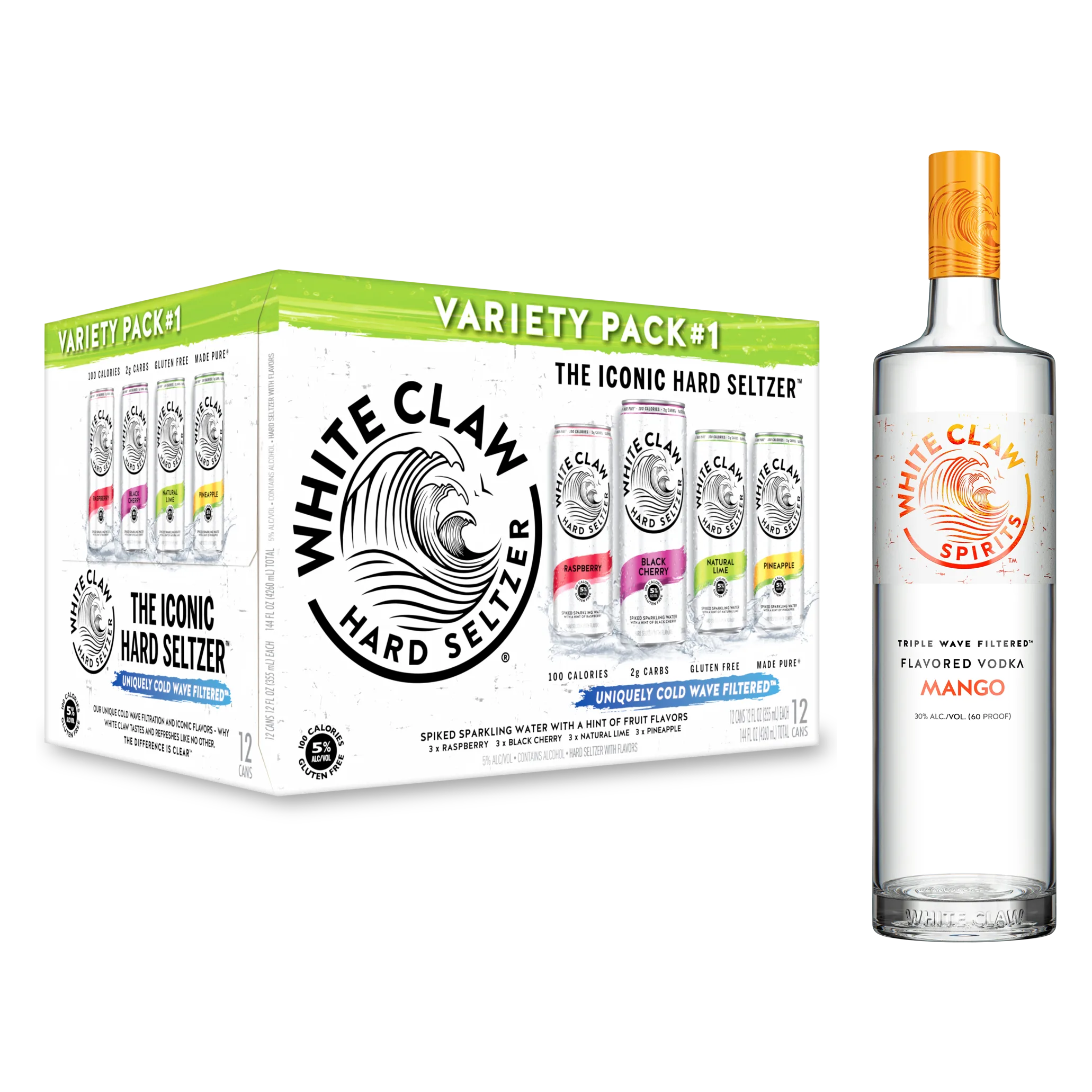 White Claw VP1 12pk + Mango Vodka
