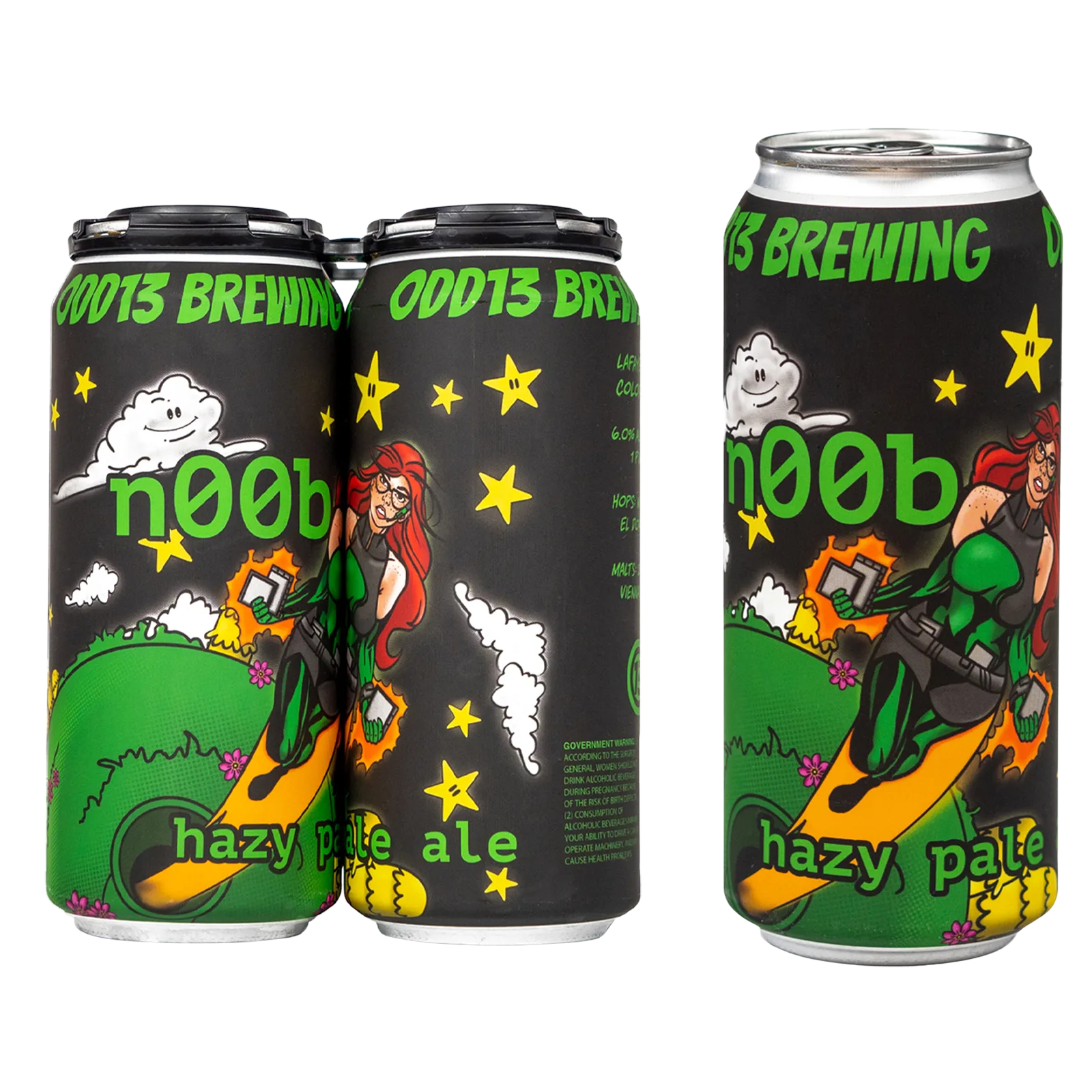 Odd13 Brewing n00b Hazy Pale Ale 4pk 16oz Can 6.0% ABV