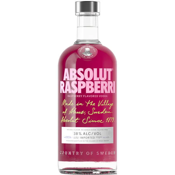Absolut Raspberri Vodka 750Ml