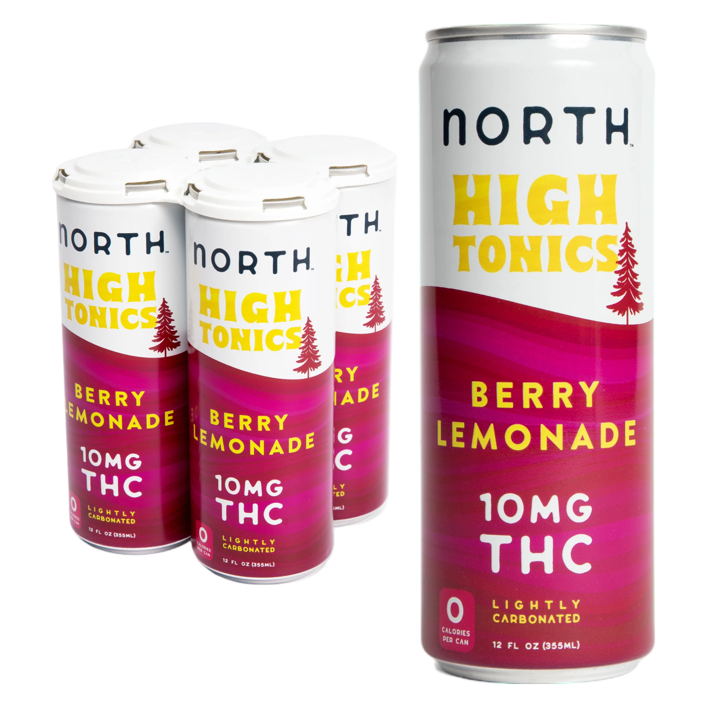 High Tonics 10mg THC Berry Lemonade Seltzer 4pk Can
