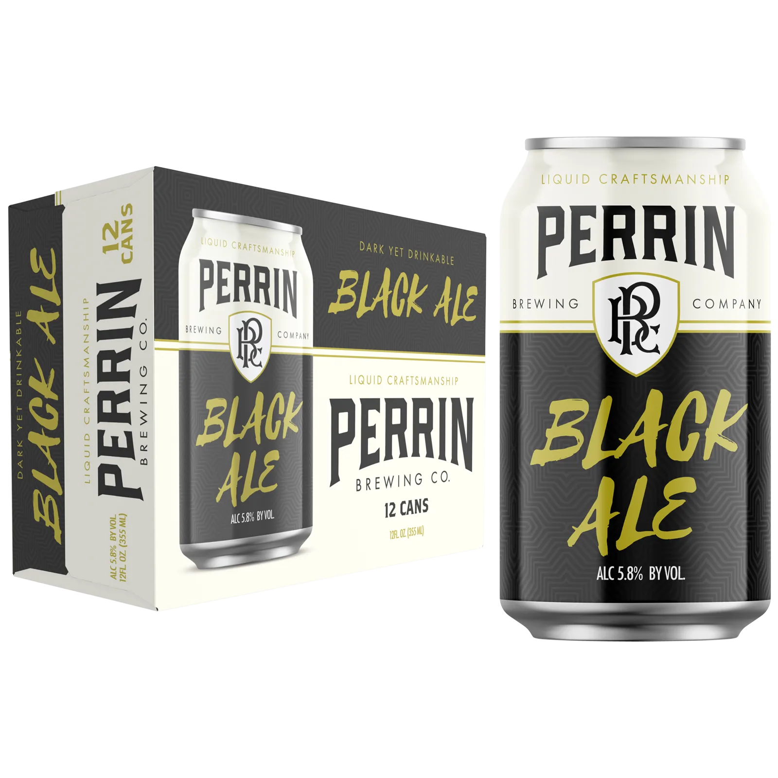 Perrin Black Ale 12pk can 5.8% ABV