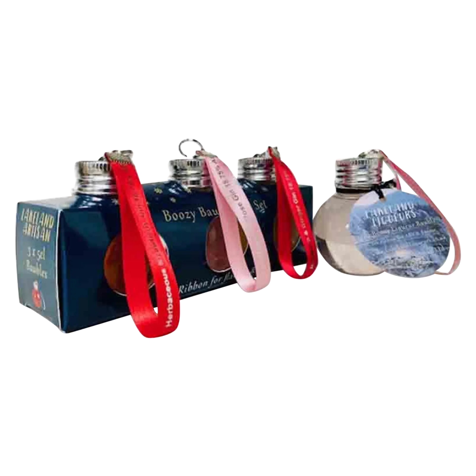 Lakeland Artisan Boozy Gin Liqueur Baubles, 3 x