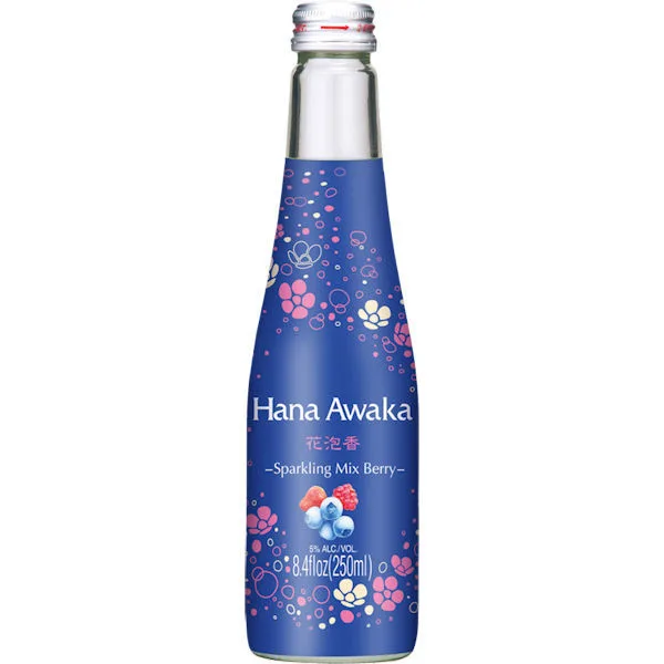 Ozeki Hana Awaka Sparkling Mixed Berry Sake 250Ml