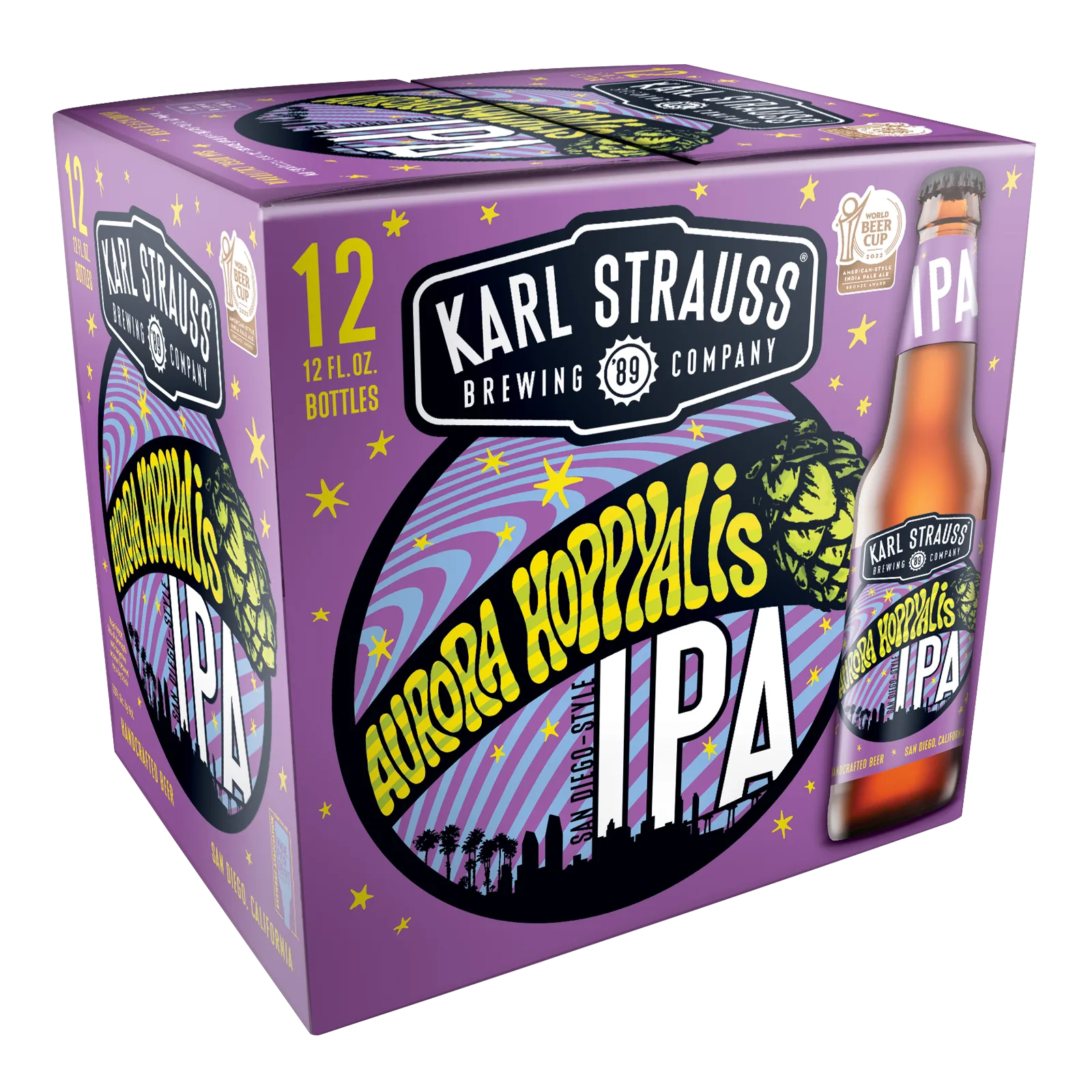 Karl Strauss Brewing Aurora Hoppyalis IPA 12pk Btl
