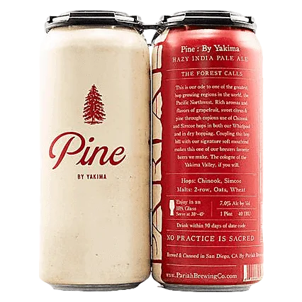 Pariah Brewing Pine: By Yakima Hazy IPA 4pk 16oz Can