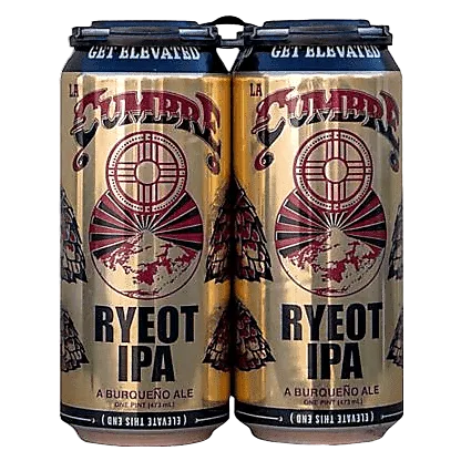 La Cumbre Ryeot IPA 4pk 16oz Can