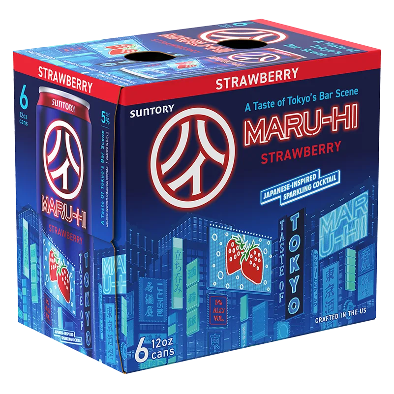 Suntory Maru-Hi Strawberry 6pk 12oz Can