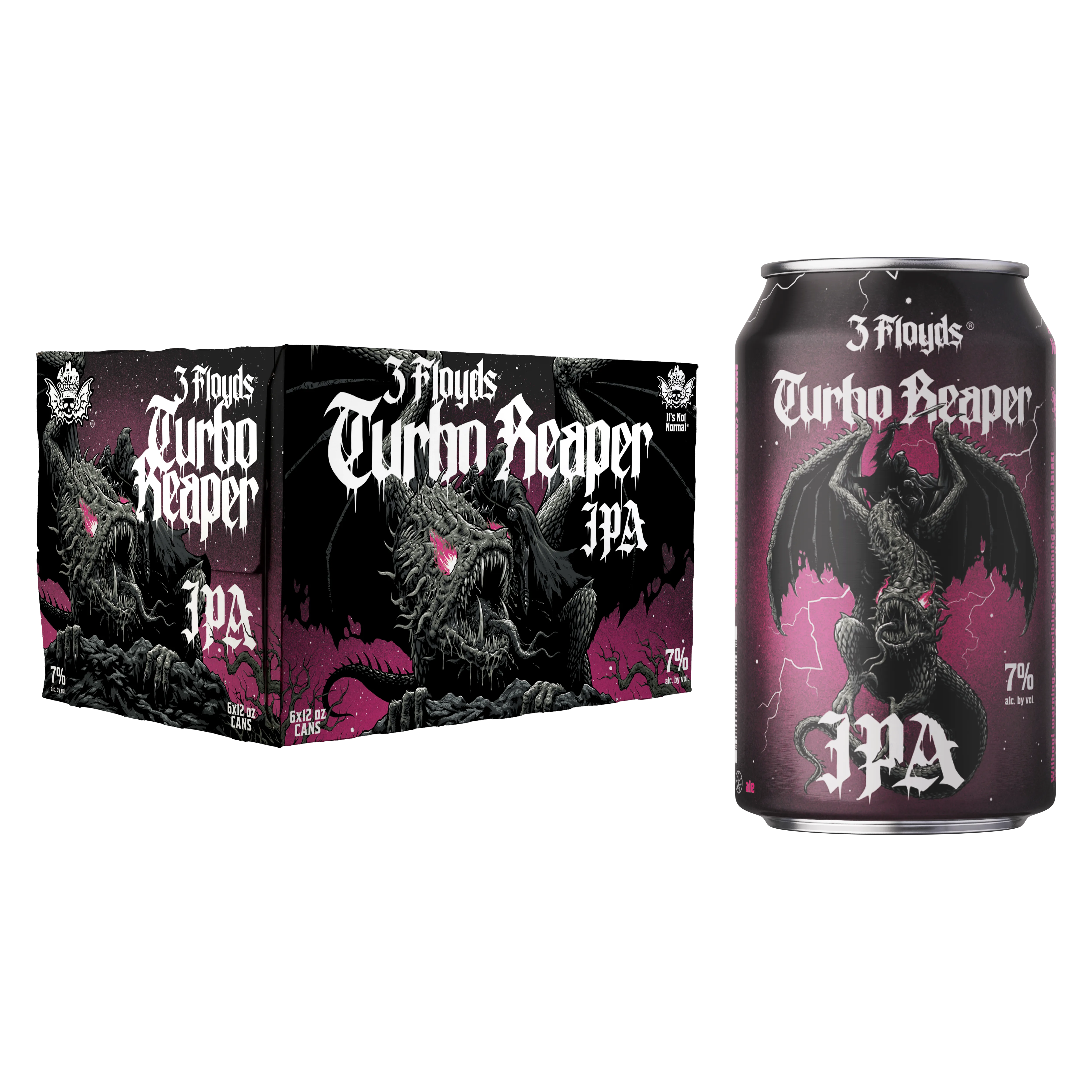 Three Floyds Turbo Reaper IPA 6pk Can 7% ABV