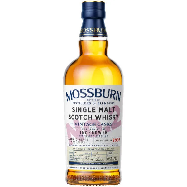 Mossburn No2 Inchgower 10 Year Old Speyside Single Malt Scotch 750Ml