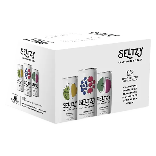 pid:100443 Seltzy Craft Hard Seltzer Variety Pack (12PKC 12 OZ)