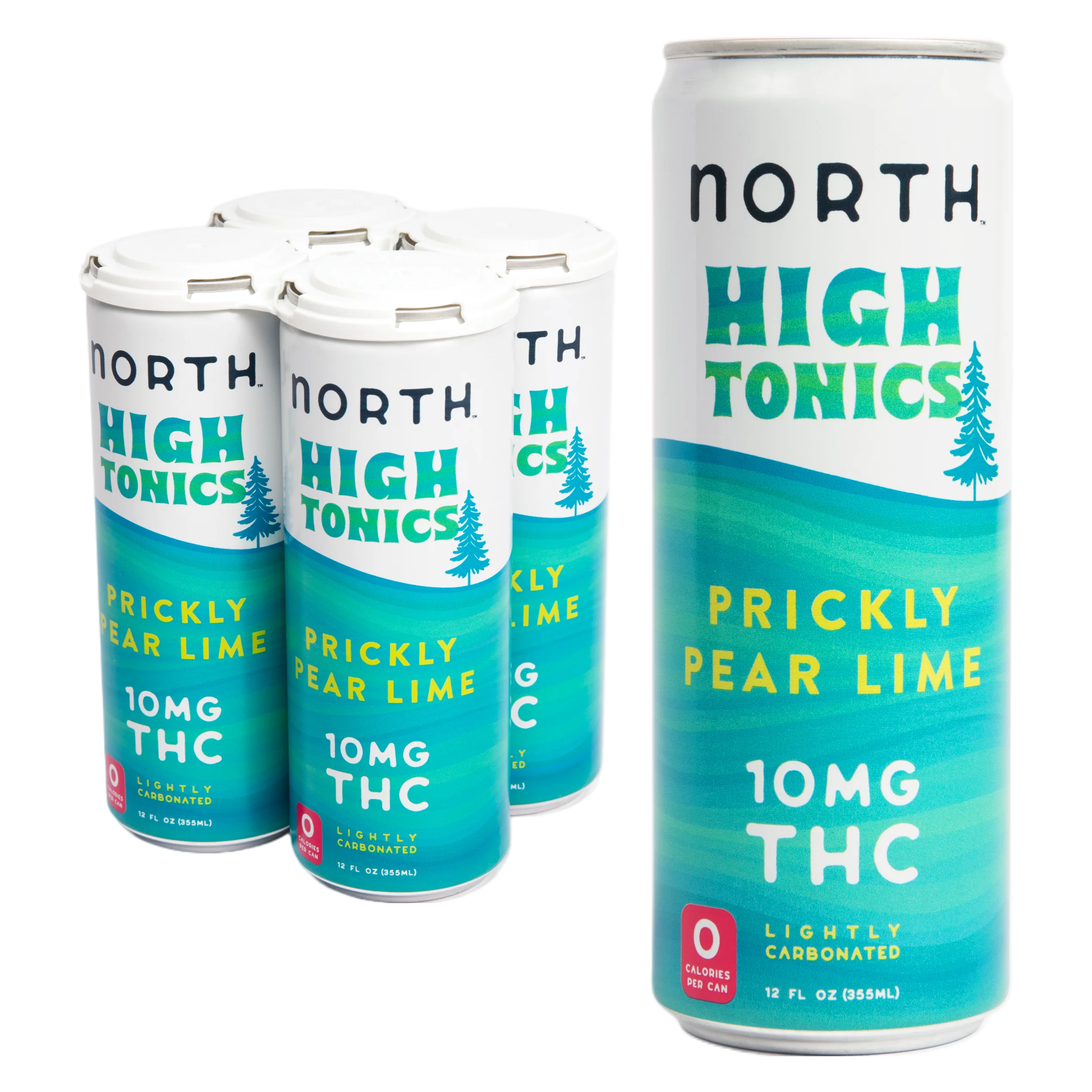 High Tonics 10mg THC Prickly Pear Lime Seltzer 4pk Can