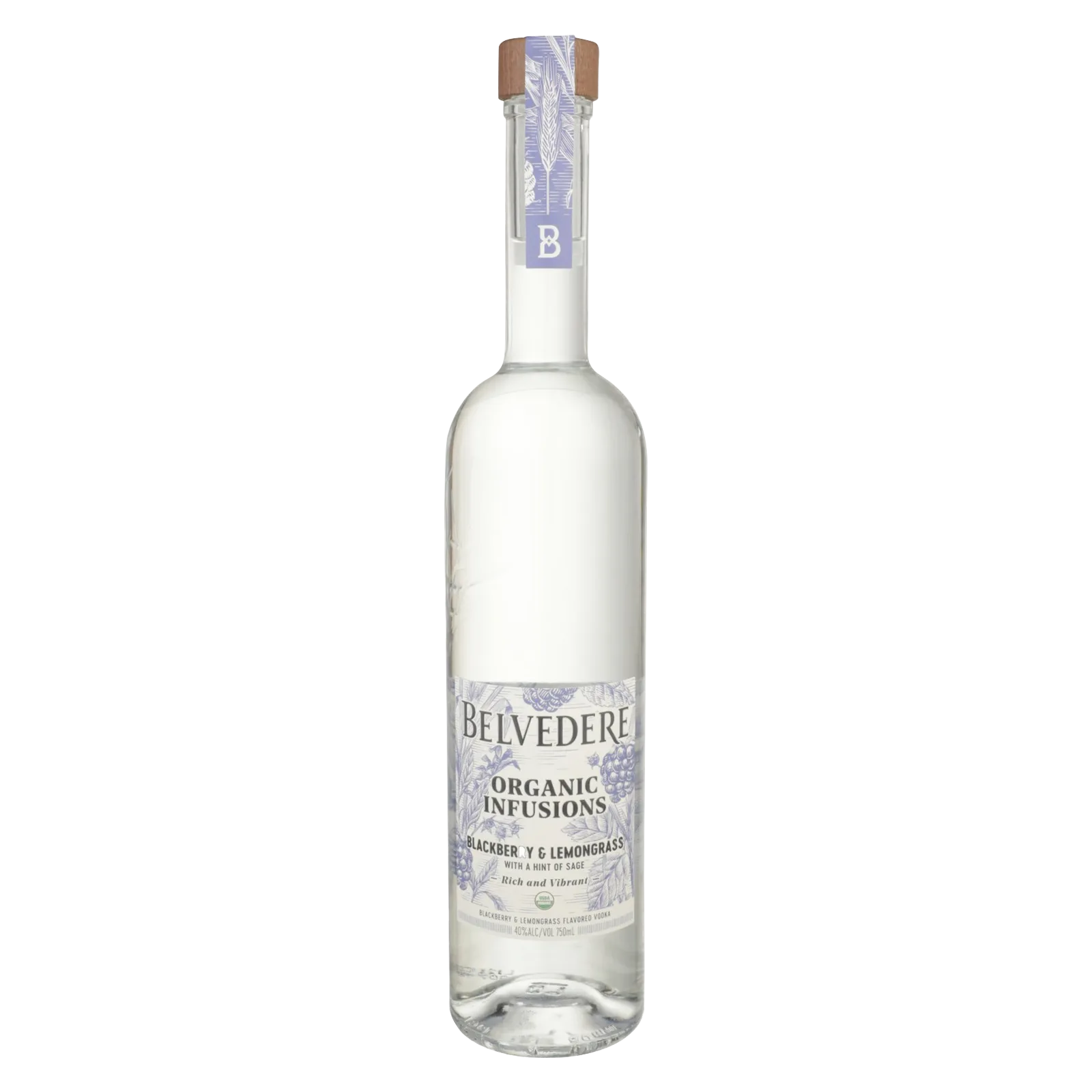 Belvedere Organic Vodka Infused Blackberry, Lemongrass, Sage