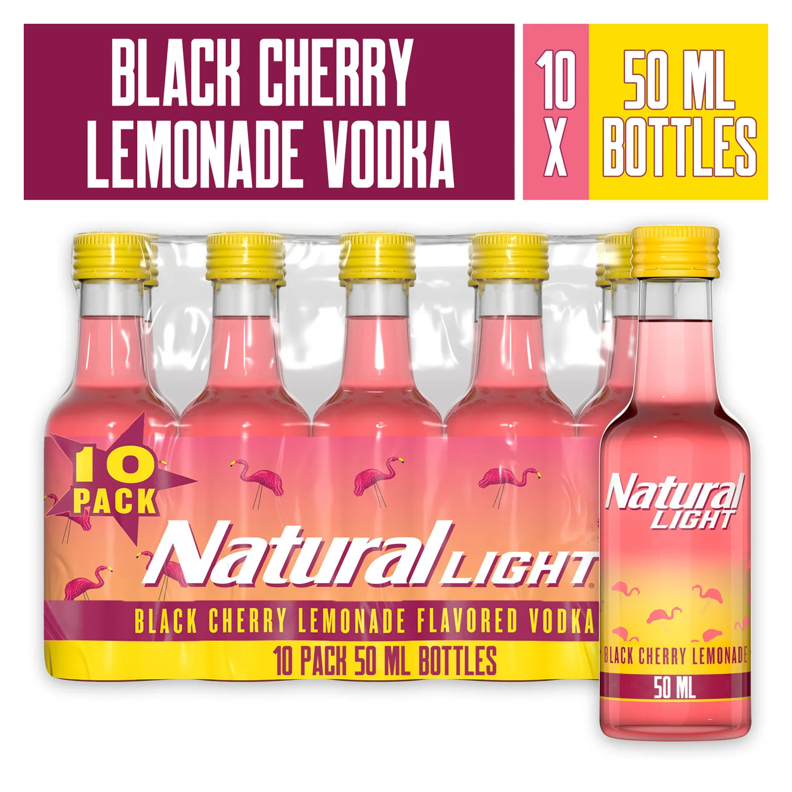 Natural Light Vodka Black Cherry Lemonade 10pk (60 proof