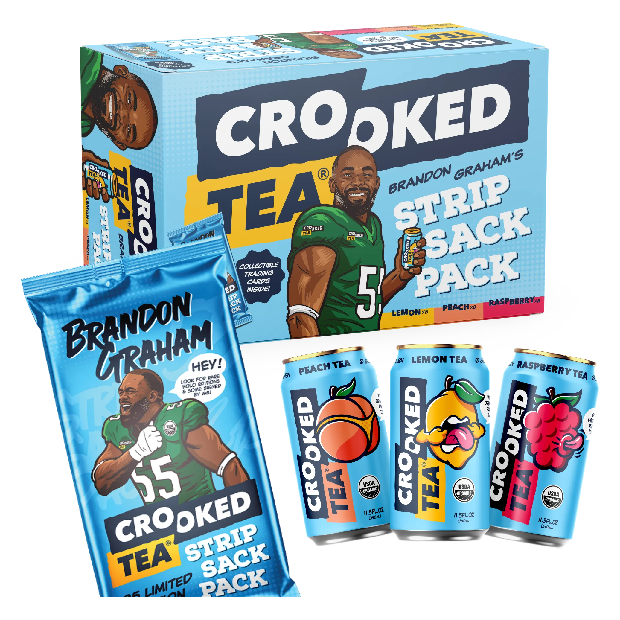 Crooked Tea Brandon Graham Strip Sack 24pk