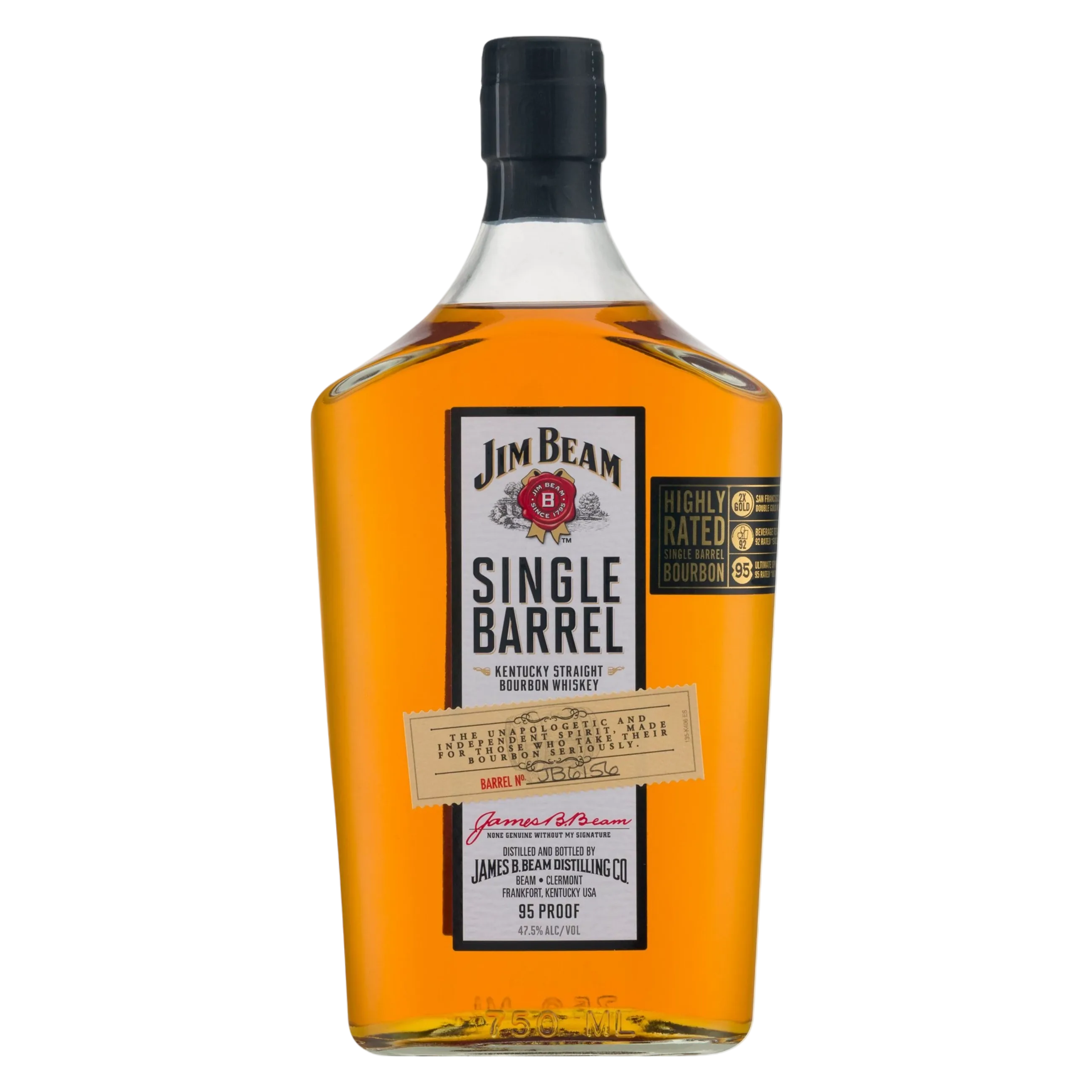 Jim Beam Single Barrel Bourbon Whiskey