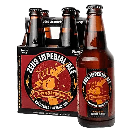Lengthwise Brewing Zeus Imperial IPA 4pk Btl