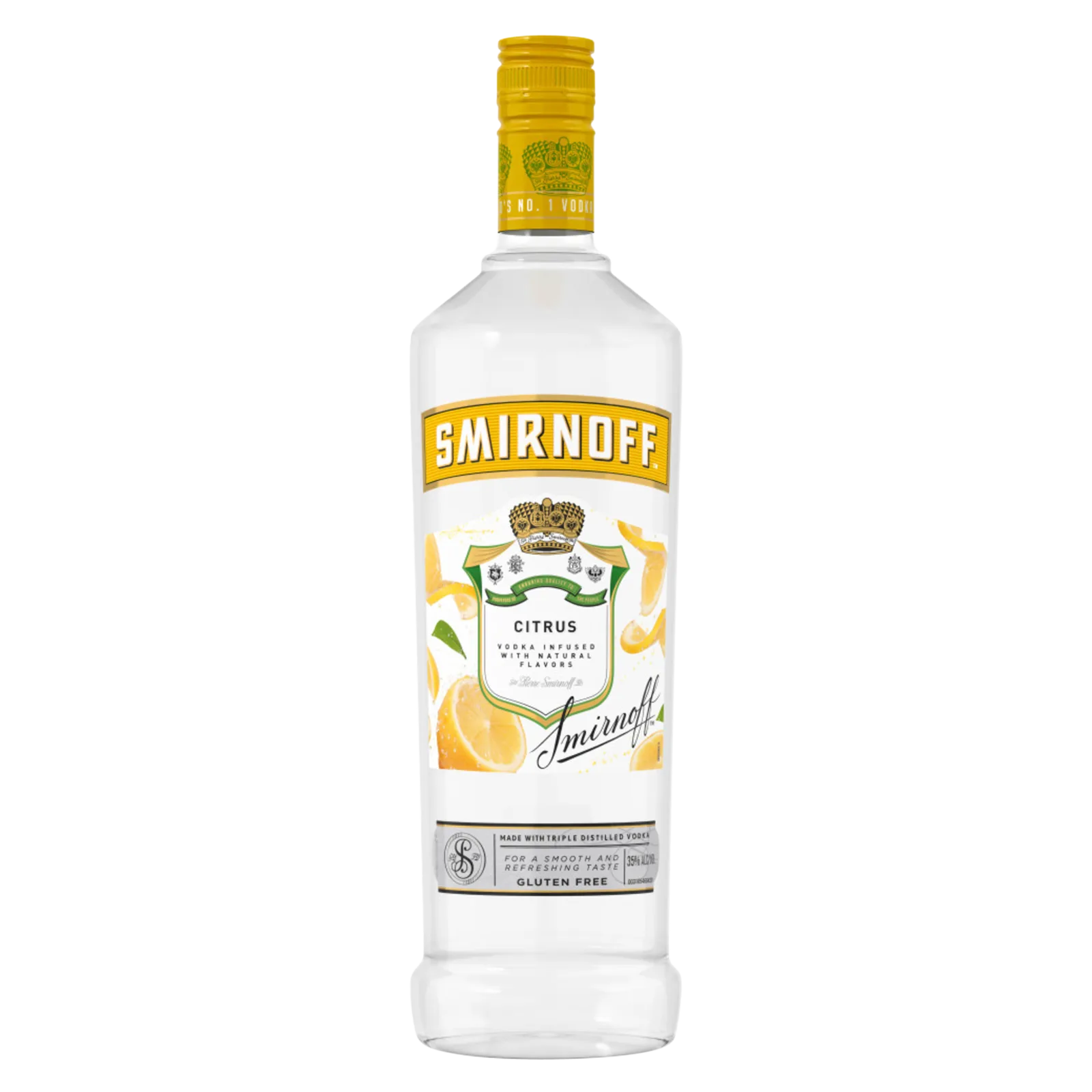 Smirnoff Citrus Vodka 1L (70 Proof)