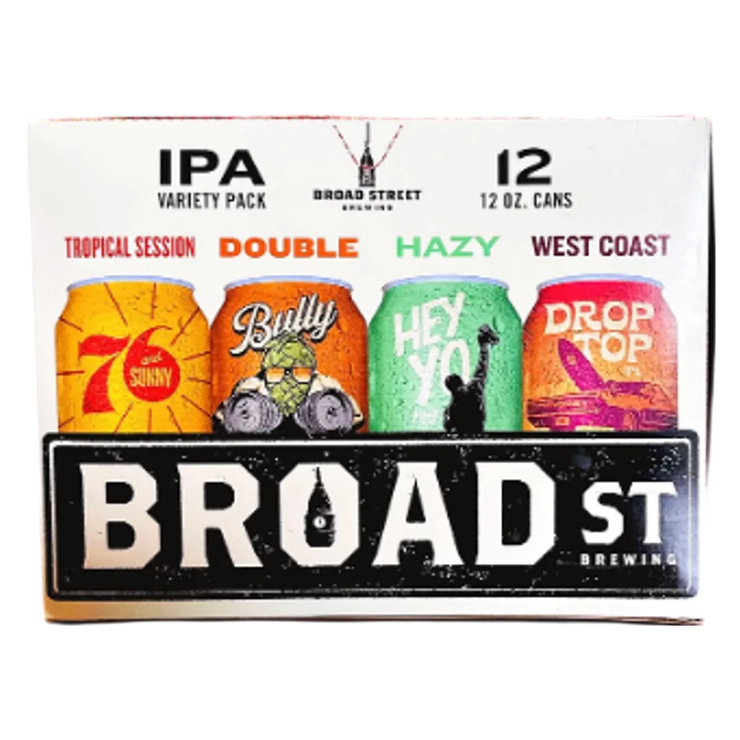 Broad Street Brewing IPA Variety 12pk Can 6.2% ABV
