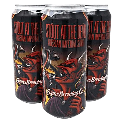 Evans Brewing Stout at the Devil (4PKC