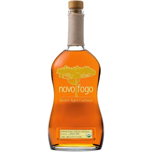 Novo Fogo Barrel Aged Cachaca Brazilian Rum 750Ml