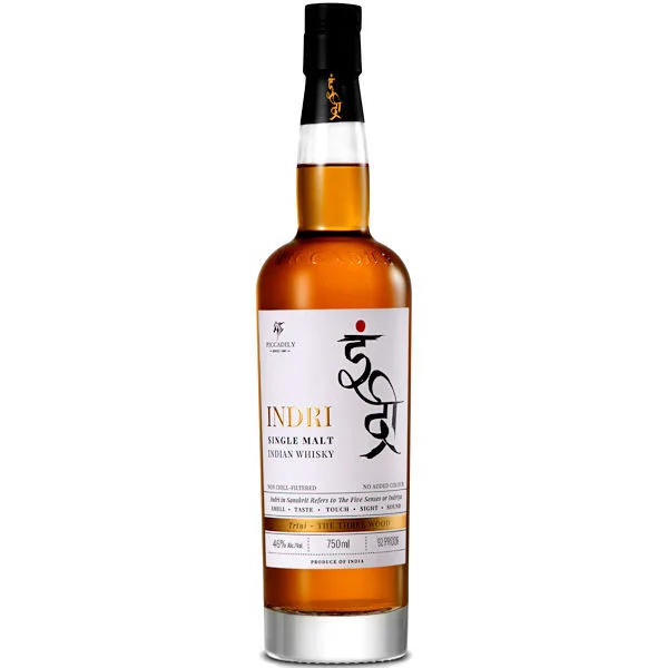 Indri Trini Three Wood Indian Single Malt Whisky 750Ml