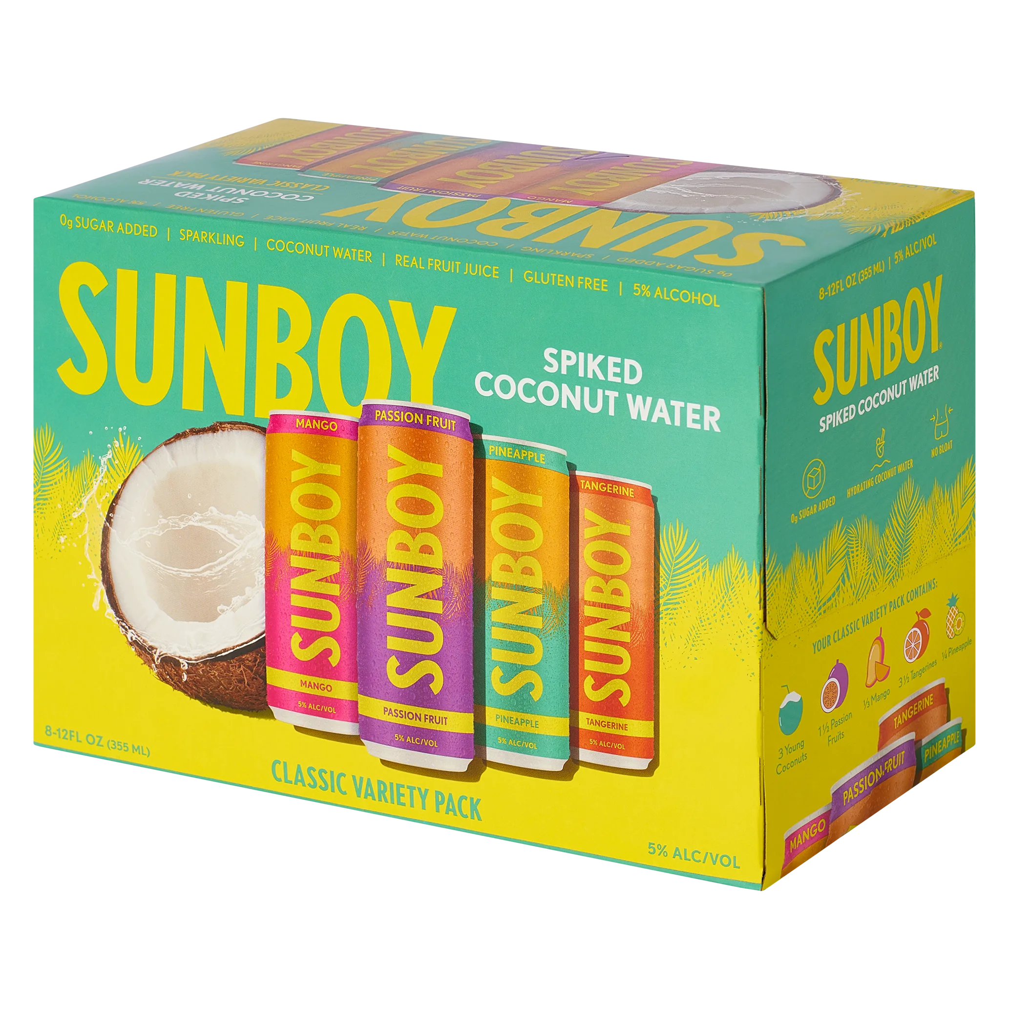 SUNBOY Classic Variety Pack 8pk 12oz Can