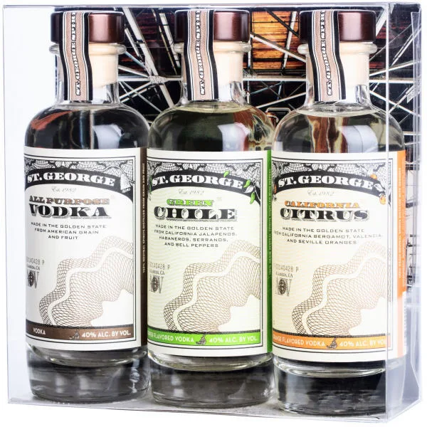 St George Vodka Combo Pack 3 200Ml Bottles