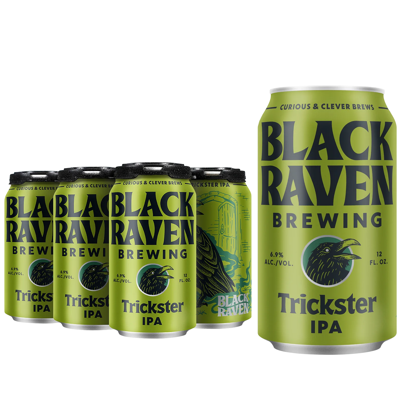 Black Raven Trickster IPA 6pk Can 6.9% ABV