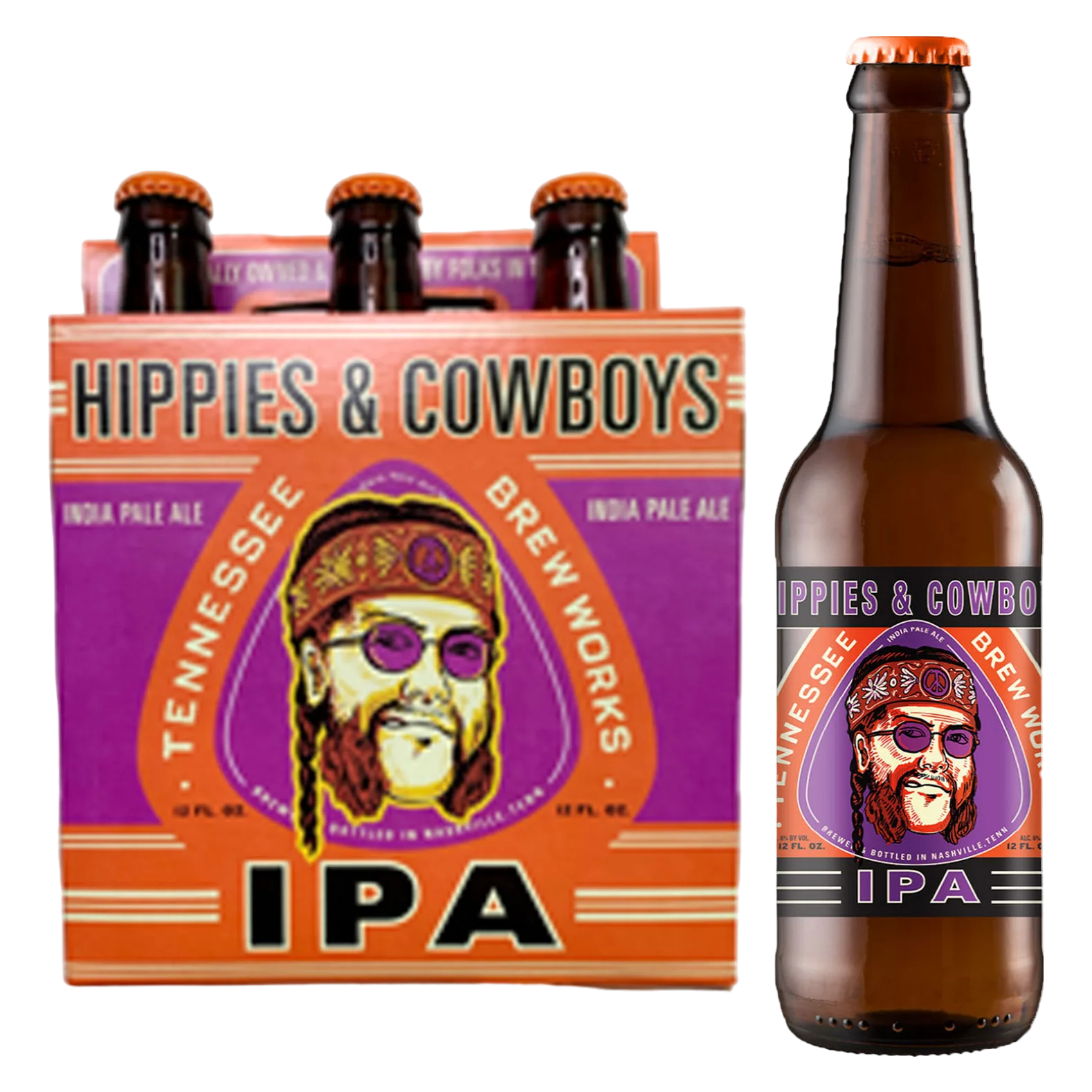 Tennessee Brew Works Hippies & Cowboys 6pk Btl 6.0% ABV