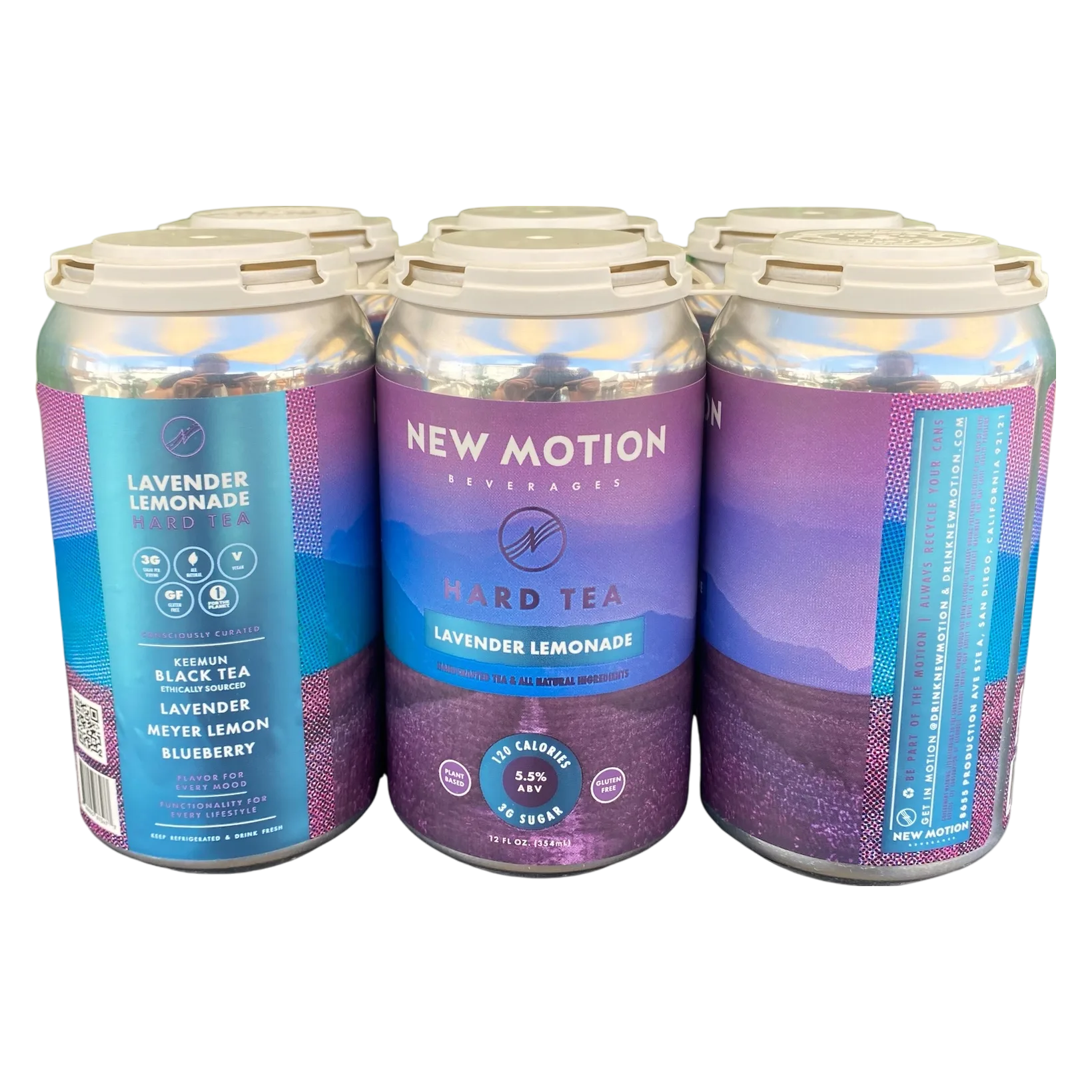 New Motion Lavendar Lemonade Hard Tea 6pk 12oz Can