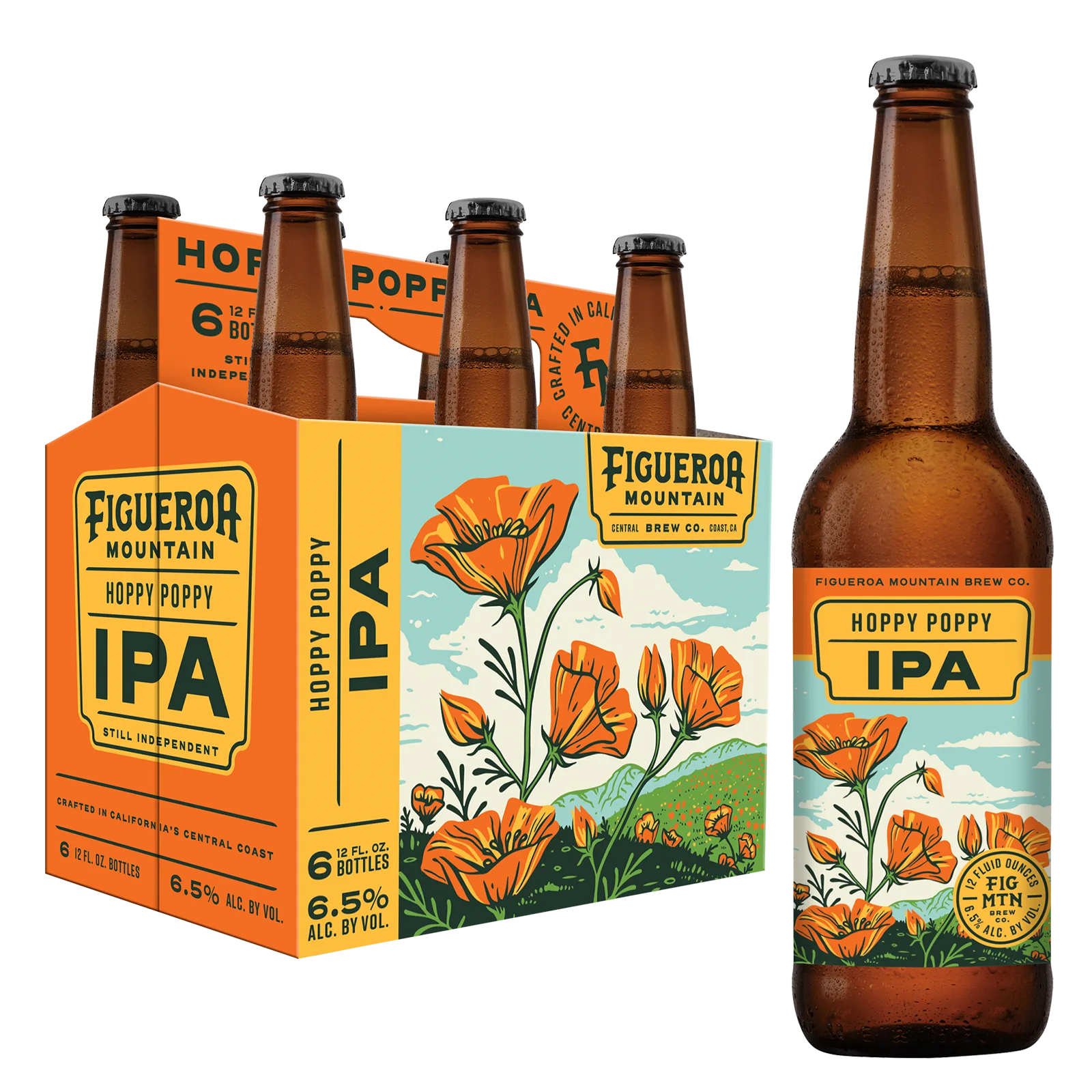 Figueroa Mountain Hoppy Poppy IPA 6pk Btl