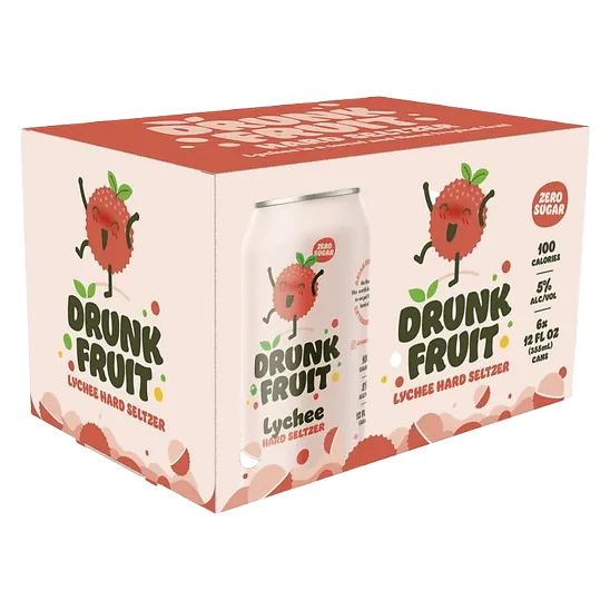 Drunk Fruit Hard Seltzer Lychee (6PKC 12 OZ)