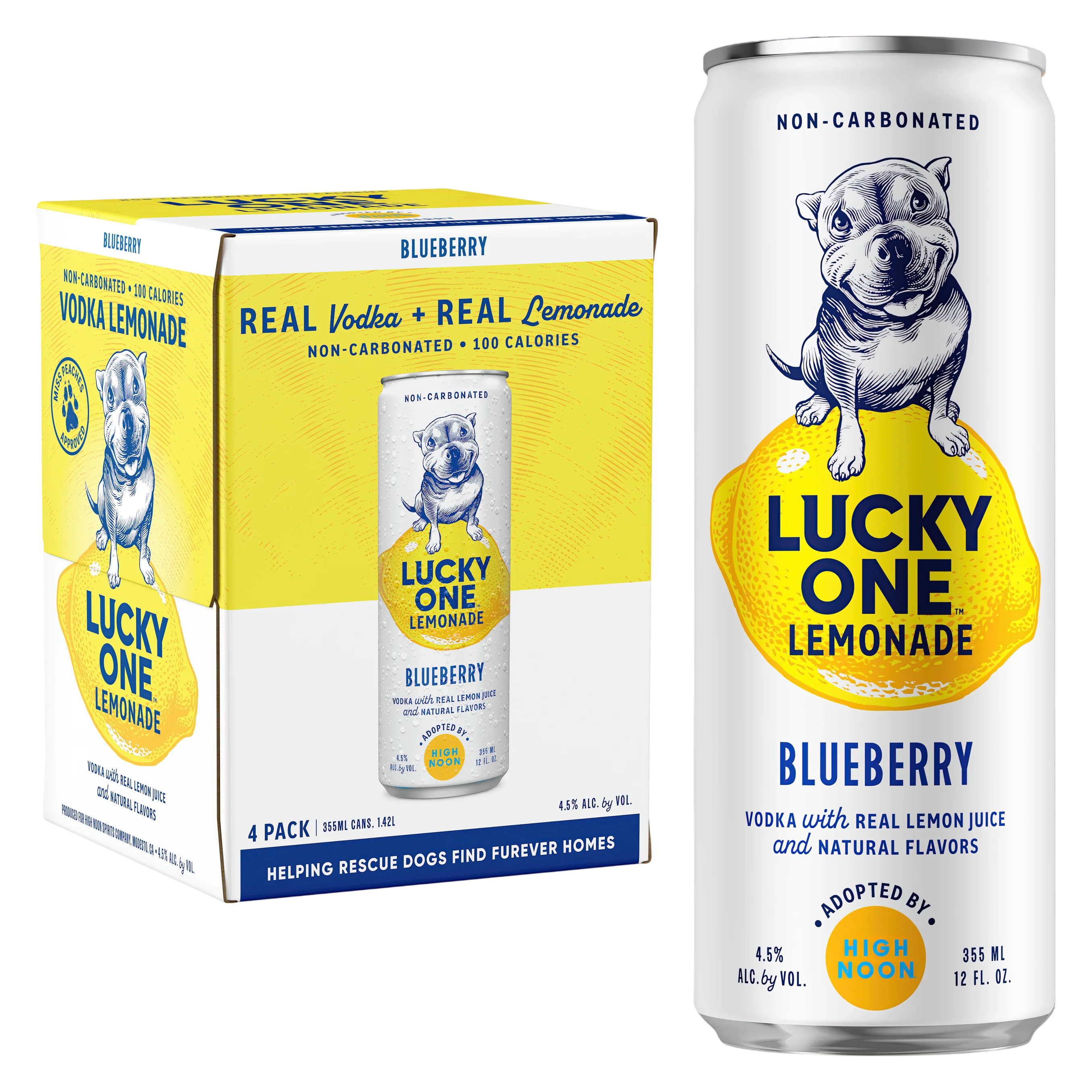 Lucky One Blueberry Lemonade 4pk 12oz Can