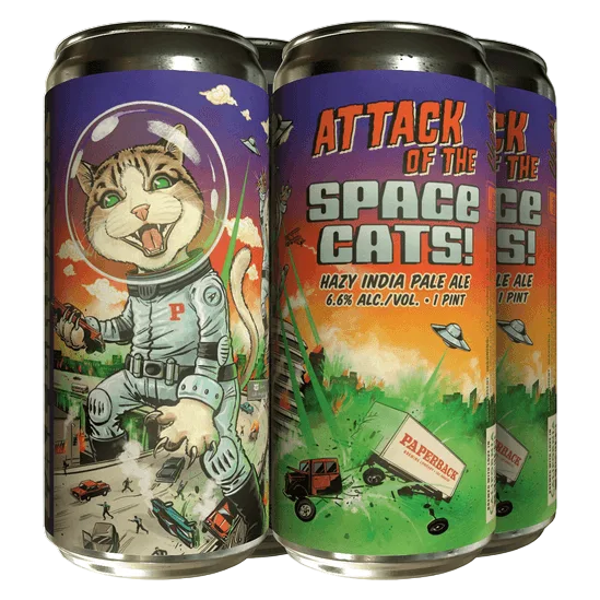 Paperback Attack of the Space Cats (4PKC