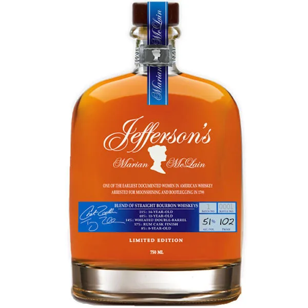Jeffersons Marian Mcclain Blend Of Straight Bourbon Whiskeys 750Ml