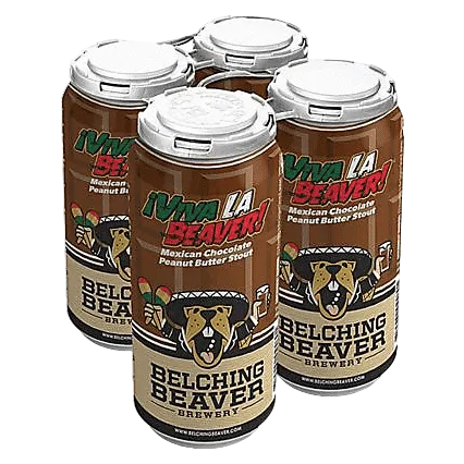 Belching Beaver Viva La Beaver Mexican Peanut Butter Stout 4pk 16oz Can