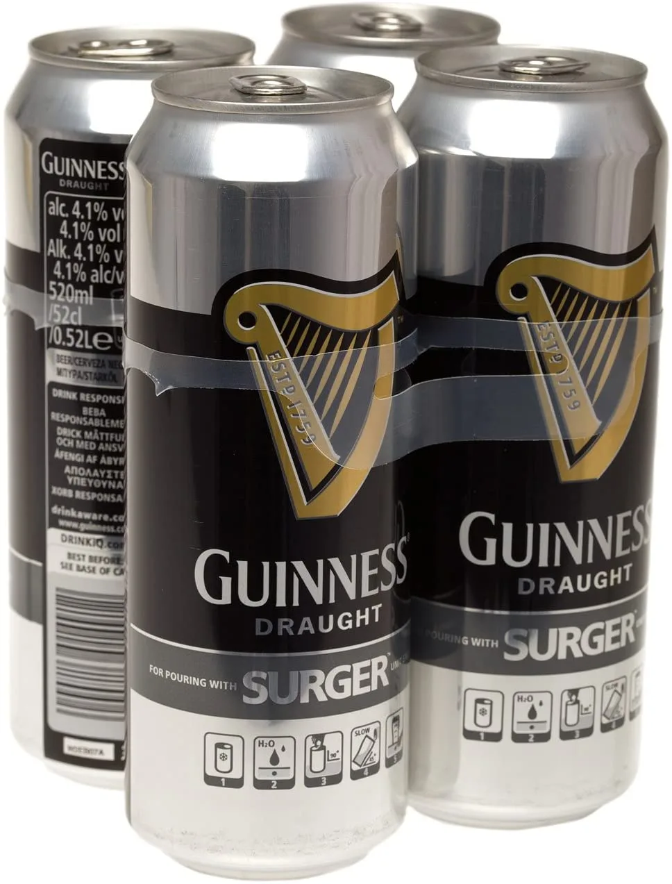Guinness Draught, 4 x