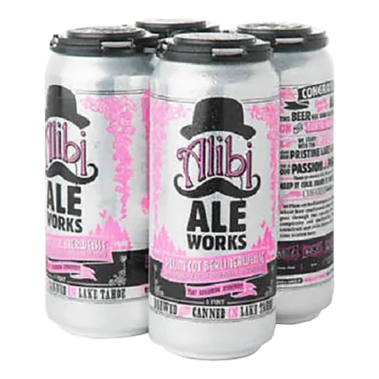 Alibi Ale Works Plum-Cot Berlinerweisse (4PKC 16 OZ