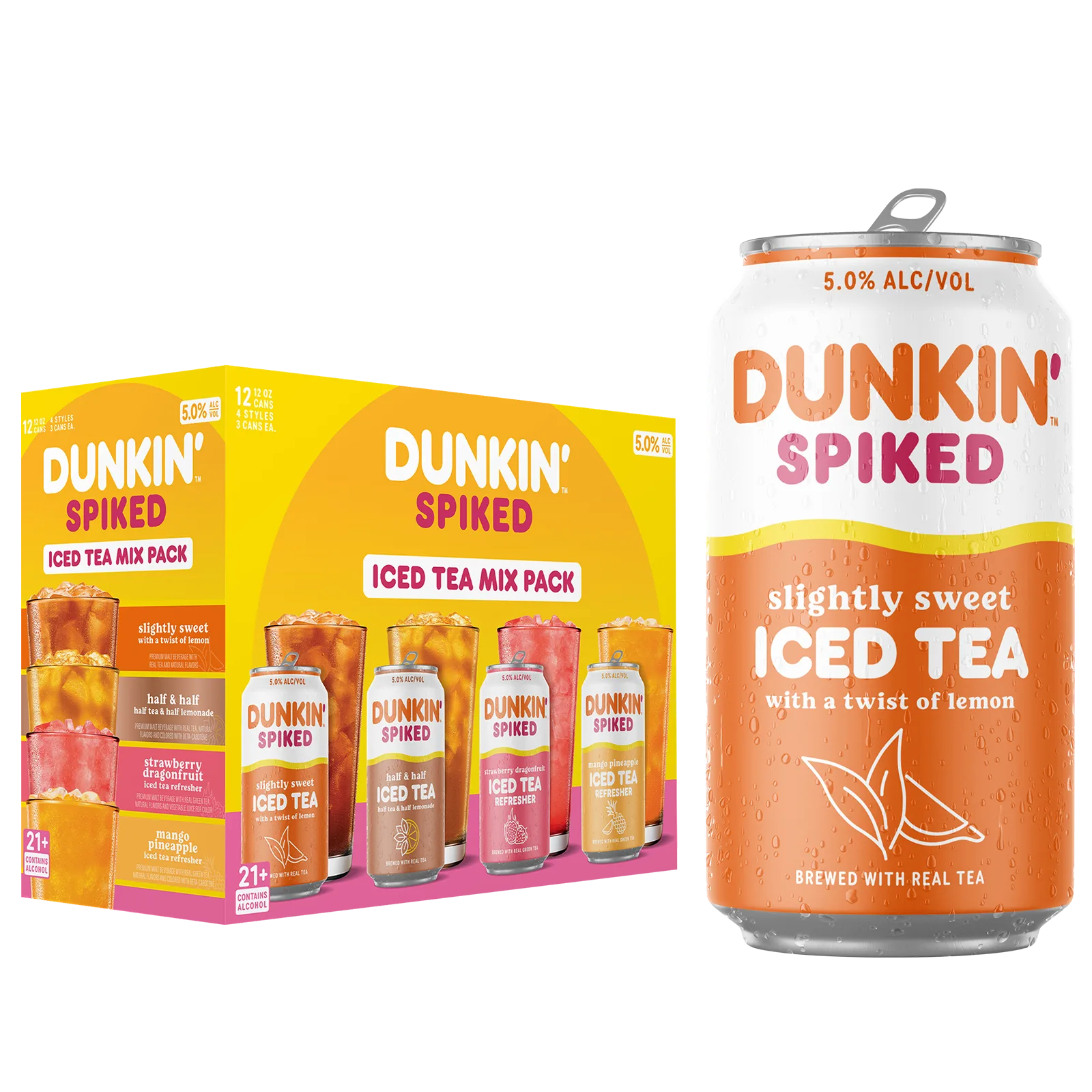 Dunkin' Spiked Tea 12pk 12oz Can 5% ABV