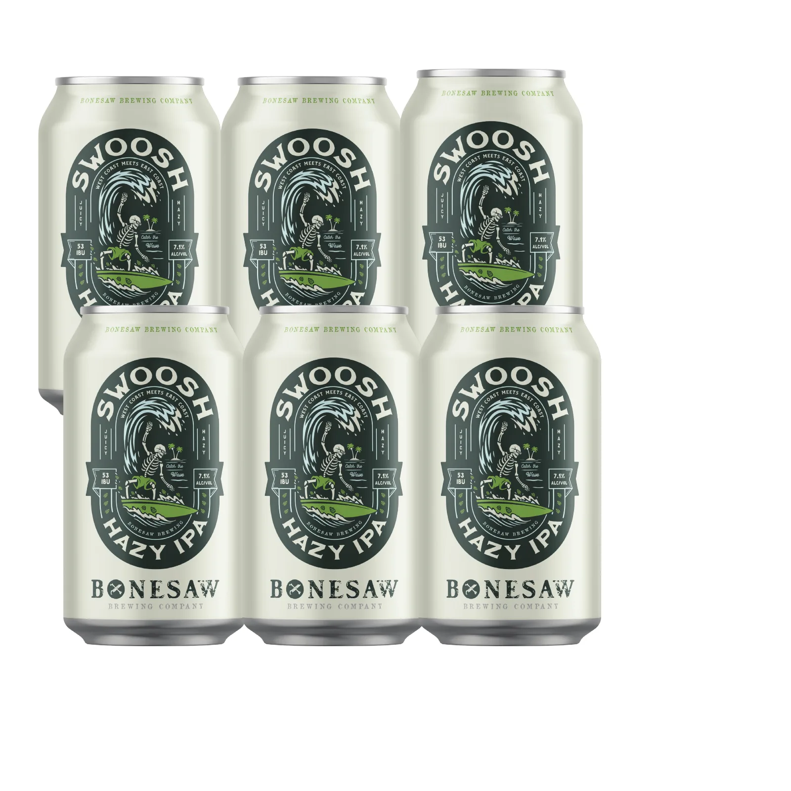 Bonesaw Swoosh Hazy IPA 6pk Can