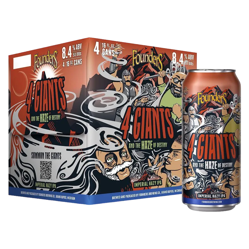 Founders 4 Giants And The Haze of Destiny 4pk 16oz Cans